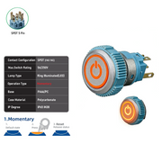 Orange SPDT Momentary