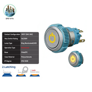 Yellow DPDT Maintained