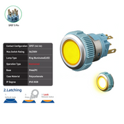 Yellow SPDT Maintained