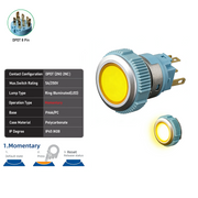 Yellow DPDT Momentary