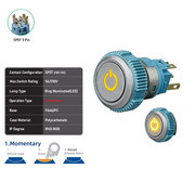Yellow SPDT Momentary
