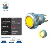 Yellow SPDT Momentary