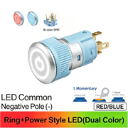 RB Momentary common cathode (-)