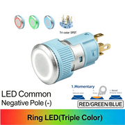 RGB Momentary common cathode (-)