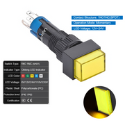 Yellow Momentary 12V~24V