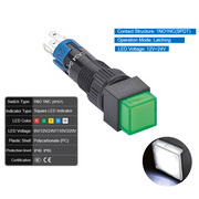 White Latching 12V~24V