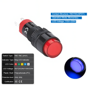 Blue  Momentary 110V~220V