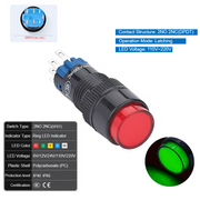 Green  Latching  DPDT 110V~220V