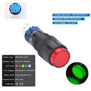 Green  Momentary SPDT 12V~24V