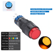 Orange  Latching DPDT 12V~24V