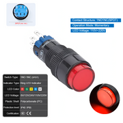 Red  Momentary SPDT 110V~220V