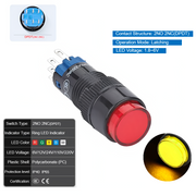 Yellow Latching DPDT 1.8V~6V