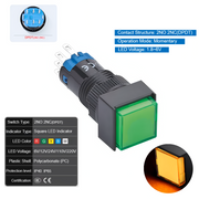Orange  Momentary DPDT 1.8V~6V