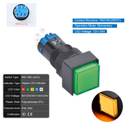 Orange  Momentary SPDT 12V~24V