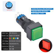 Red  Momentary DPDT 1.8V~6V