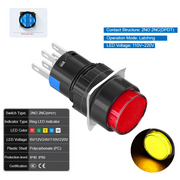 Yellow Latching DPDT 110V~220V