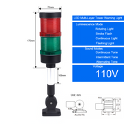 Tri-Layer With Buzzer 110V