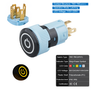 Yellow Latching SPDT 110V~220V