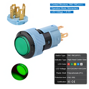 Green  Momentary SPDT 1.8V~6V