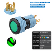 Green  Latching  SPDT 110V~220V