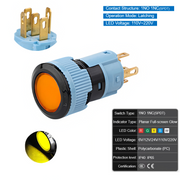 Yellow Latching SPDT 110V~220V