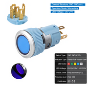 Blue  Momentary SPDT 12V~24V