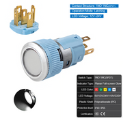 White Latching SPDT 12V~24V
