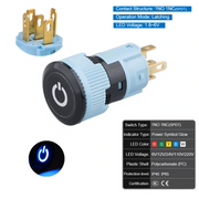 Blue  Latching SPDT 1.8V~6V
