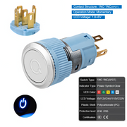 Blue  Momentary SPDT 1.8V~6V