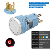 Red  Momentary SPDT 12V~24V