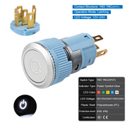 White Latching SPDT 12V~24V
