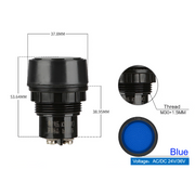 Blue  AC DC 24V~36V