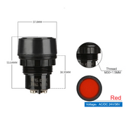 Red AC DC 24V~36V