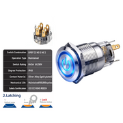 Blue DPDT Latching