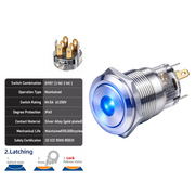 Blue DPDT Latching