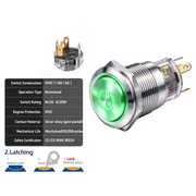 Green SPDT Latching
