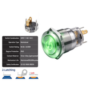 Green SPDT Latching