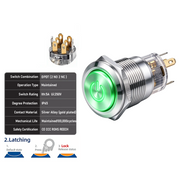 Green DPDT Latching