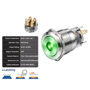 Green DPDT Latching