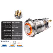 Orange DPDT Latching