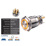 Orange DPDT Latching