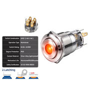 Orange DPDT Latching