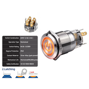 Orange DPDT Latching