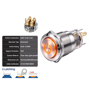 Orange DPDT Latching