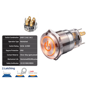 Orange DPDT Latching