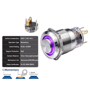 Purple SPDT Momentary