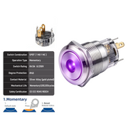 Purple SPDT Momentary