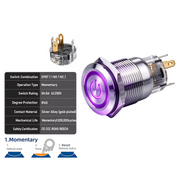 Purple SPDT Momentary