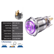 Purple SPDT Momentary