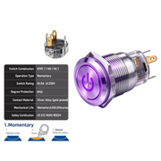Purple SPDT Momentary